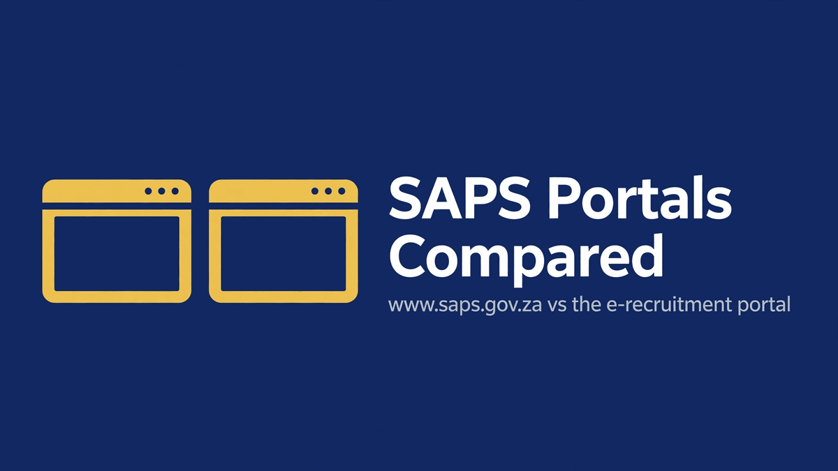 www.saps.gov.za vs the E-Recruitment Portal: Which One You Actually Need
